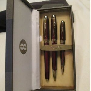 Bill Blass Red Normandie Pen Set